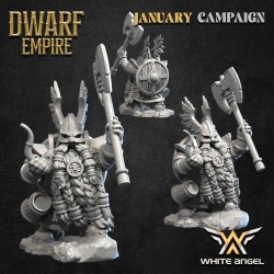 MASTER BEARD WARRIOR x 7 + cmd (new) - Bigusson Miniatures - Druk 3D