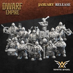Crossbowdwarf x10 - Bigusson - Druk 3D - White Angels