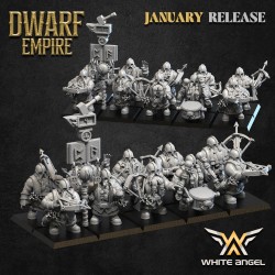 Crossbowdwarf x10 - Bigusson - Druk 3D - White Angels