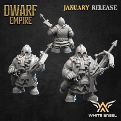 Crossbowdwarf x10 - Bigusson - Druk 3D - White Angels