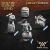 Dwarf Pirate x10 - Bigusson - Druk 3D - White Angels