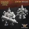 Dwarf Pirate x10 - Bigusson - Druk 3D - White Angels