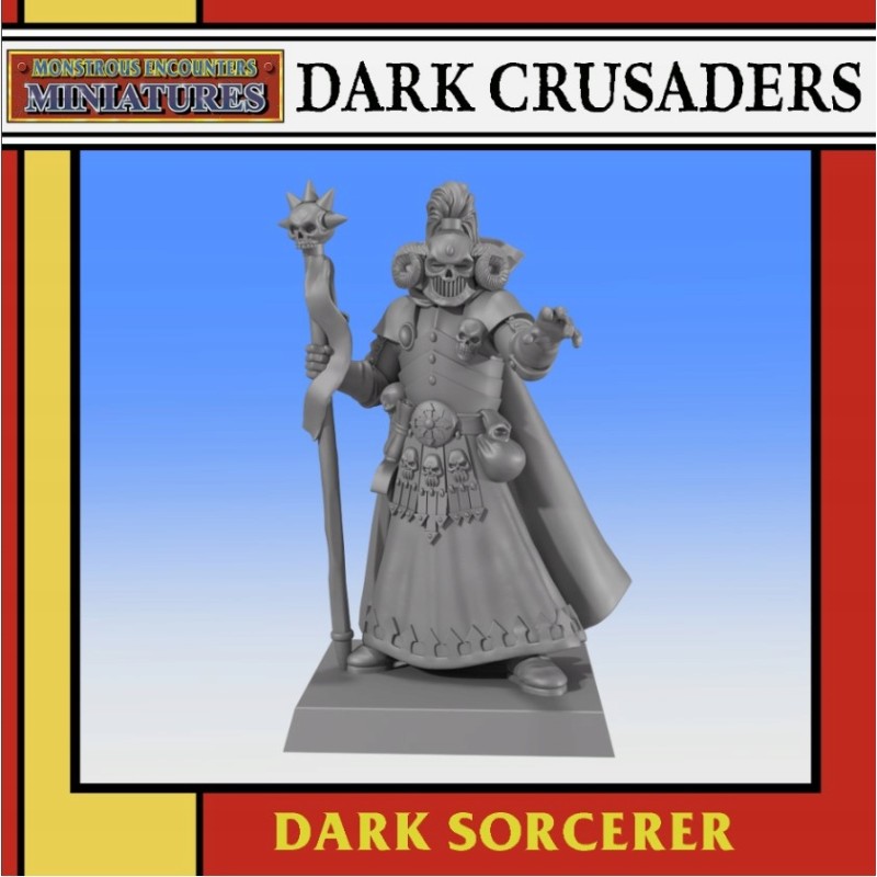 Dark Sorcerer 32mm 28mm Monstrous Encounters DARK CRUSADERS