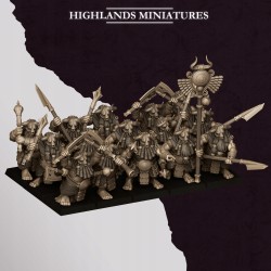 Marduk Cultists x10 druk 3d chaos dwarfs Highlands Miniatures