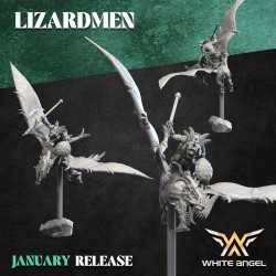 SKYCRAWLER LIZARD x3 druk 3d LIZARDMEN