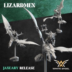 SKYCRAWLER LIZARD x3 druk 3d LIZARDMEN