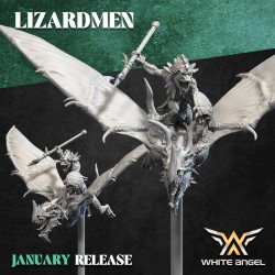 SKYCRAWLER LIZARD x3 druk 3d LIZARDMEN