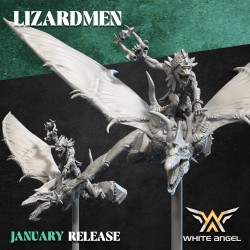 SKYCRAWLER LIZARD x3 druk 3d LIZARDMEN