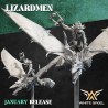 SKYCRAWLER LIZARD x3 druk 3d LIZARDMEN