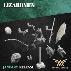 SKYCRAWLER LIZARD x3 druk 3d LIZARDMEN