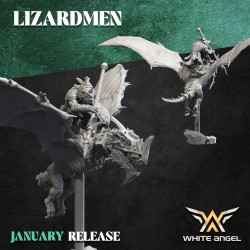 SKYCRAWLER LIZARD x3 druk 3d LIZARDMEN