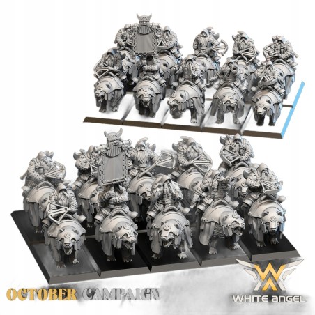 Dwarf Ranger Bear x5 Krasnoludy White Angel Miniatures