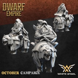 Dwarf Ranger Bear x5 Krasnoludy White Angel Miniatures