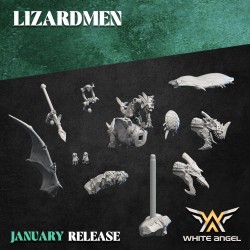 SKYCRAWLER LIZARD x3 druk 3d LIZARDMEN