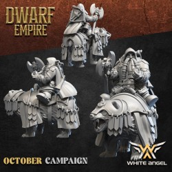 Dwarf Ranger Bear x5 Krasnoludy White Angel Miniatures