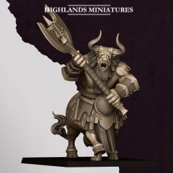 Marduk Minotaurs x3 regular Druk 3d Krasnoludy Chaosu Highlands Miniatures