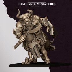 Marduk Minotaurs x3 regular Druk 3d Krasnoludy Chaosu Highlands Miniatures
