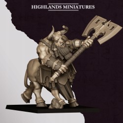 Marduk Minotaurs x3 regular Druk 3d Krasnoludy Chaosu Highlands Miniatures