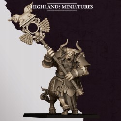 Marduk Minotaurs x3 regular Druk 3d Krasnoludy Chaosu Highlands Miniatures