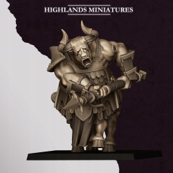 Marduk Minotaurs x3 regular Druk 3d Krasnoludy Chaosu Highlands Miniatures
