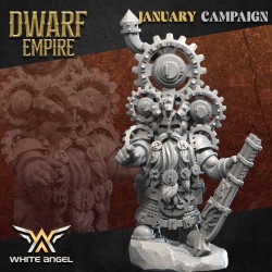 DWARF MASTER ENGINEER - Bigusson - Druk 3D - White Angels
