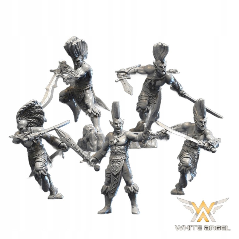FOREST DANCERS x10 - Bigusson - Druk 3D - White Angels