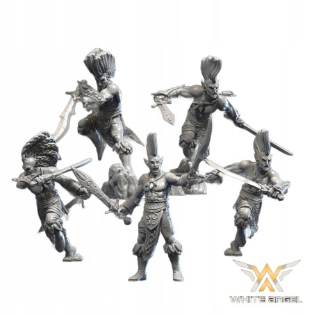 FOREST DANCERS x10 - Bigusson - Druk 3D - White Angels