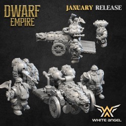DWARF FLAME CANNON - Bigusson - Druk 3D - White Angels