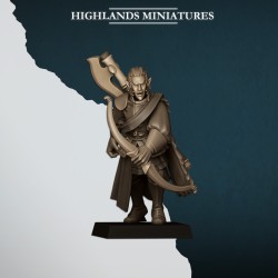 Nemean Lions with Bows x7 + cmd - Bigusson - Highlands Miniatures