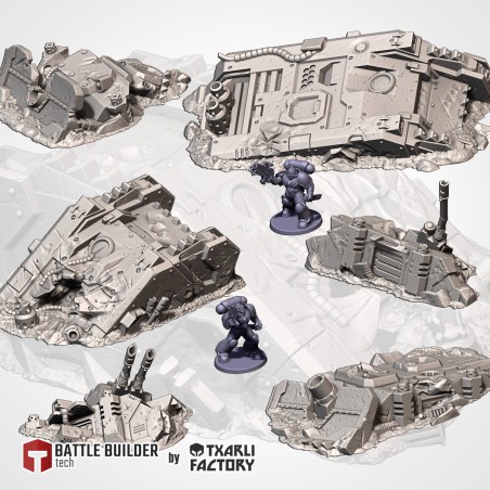 CRASHED TANKS 4 - Bigusson - druk 3d - Txarli Factory