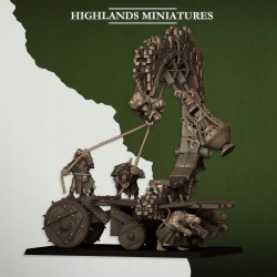 Moving Sewer with optional Bell and Censer - Druk 3d - Highlands Miniatures