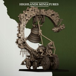 Moving Sewer with optional Bell and Censer - Druk 3d - Highlands Miniatures