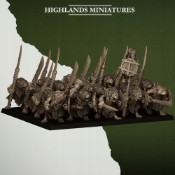 Sewer Rats x7 + cmd - Bigusson - Druk 3d - Highlands Miniatures