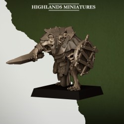 Sewer Rats x7 + cmd - Bigusson - Druk 3d - Highlands Miniatures
