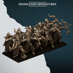 Aegean Maids with Bows x10 - Bigusson - Highlands Miniatures