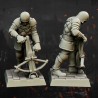 Medieval Crossbowmen Unit x 5 - Druk 3d - Bigusson - Highlands Miniatures