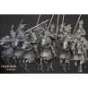 Sunland Knights on Horse x 2 + 3 cmd - druk 3d - Highlands Miniatures