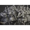 Sunland Knights on Horse x 2 + 3 cmd - druk 3d - Highlands Miniatures