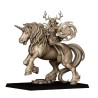 Mounted Feral Elf Druid on Unicorn - Highlands Miniatures Druk 3D