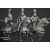 Sunland Knights on Horse x 2 + 3 cmd - druk 3d - Highlands Miniatures