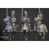 Sunland Knights on Horse x 2 + 3 cmd - druk 3d - Highlands Miniatures