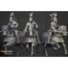Sunland Knights on Horse x 2 + 3 cmd - druk 3d - Highlands Miniatures