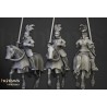 Sunland Knights on Horse x 2 + 3 cmd - druk 3d - Highlands Miniatures