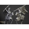 Sunland Knights on Horse x 2 + 3 cmd - druk 3d - Highlands Miniatures
