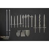 Sunland Knights on Horse x 2 + 3 cmd - druk 3d - Highlands Miniatures