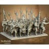 Sunland Imperial Troops z halabardami x7 + cmd - Highlands Miniatures