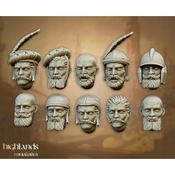 Sunland Imperial Troops z włóczniami x7 + cmd - Highlands Miniatures