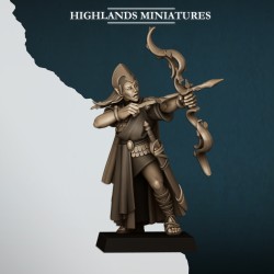 Aegean Maids with Bows x10 - Bigusson - Highlands Miniatures