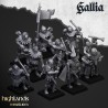 Robin Hood and the Sherwood Archers x 9 - Bigusson - Highlands Miniatures
