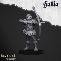 Robin Hood and the Sherwood Archers x 9 - Bigusson - Highlands Miniatures